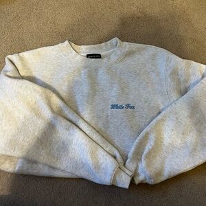 WhiteFox heather grey crewneck size S/M